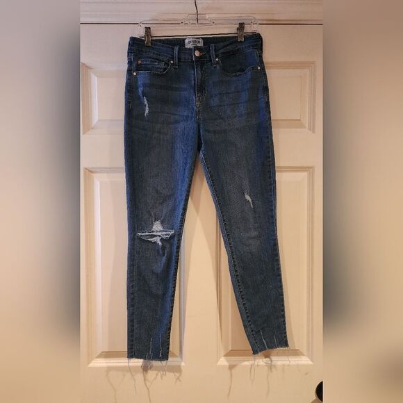 Denizen Levi's mid rise destructed style skinny jeans 10S - Picture 1 of 5